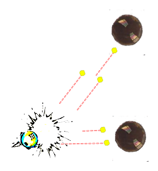 Fleeing a popping bubble